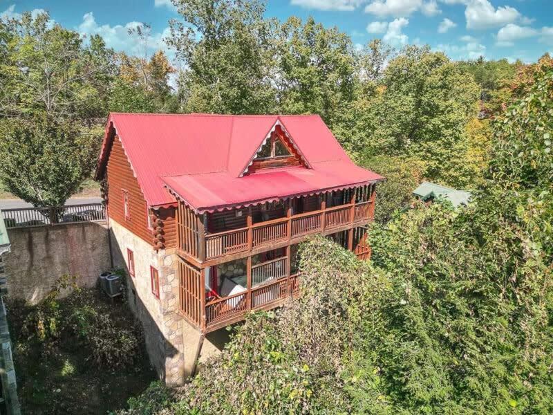 Movie Theater Hot Tub View Mountain Escape Villa Gatlinburg Exterior photo